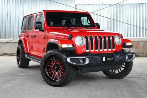 Red 2020 Jeep Wrangler Unlimited Sahara for sale in Hillside, NJ