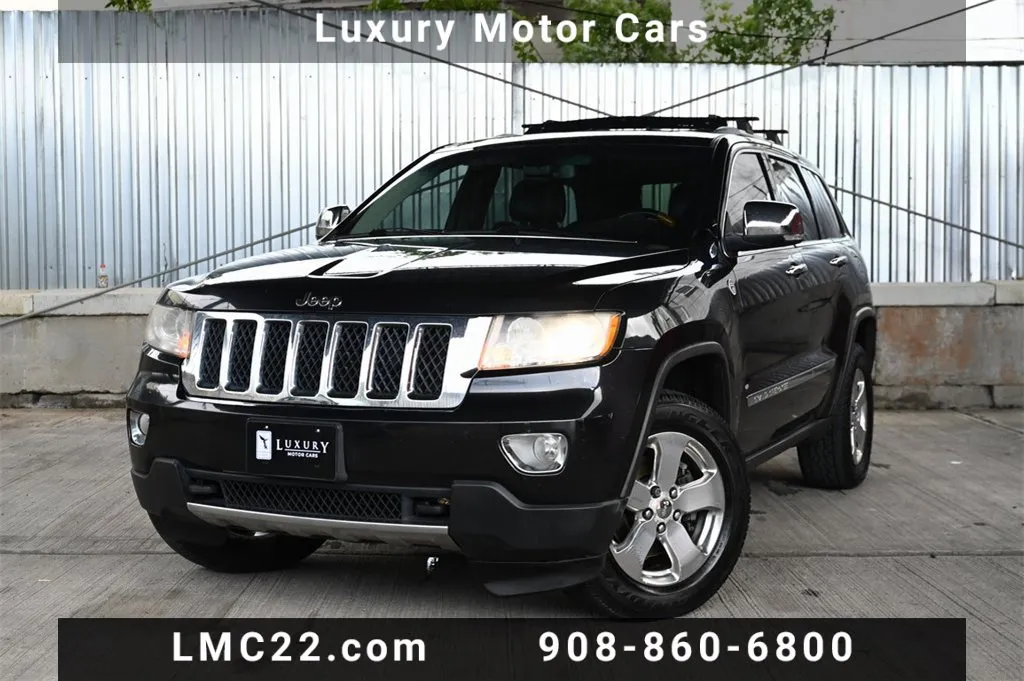 Black 2012 Jeep Grand Cherokee Overland for sale in Hillside, NJ