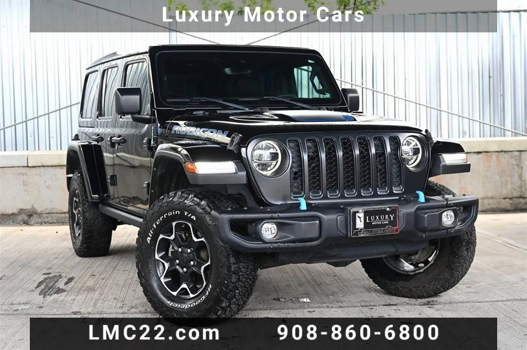 Black 2021 Jeep Wrangler 4xe Unlimited Rubicon for sale in Hillside, NJ