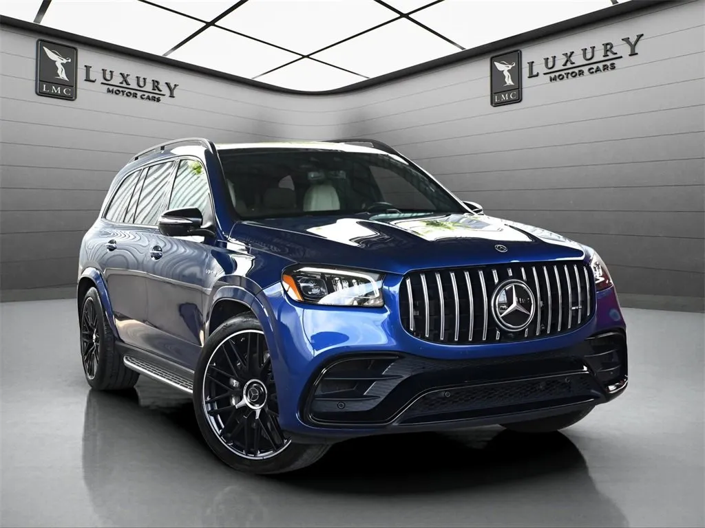 Blue 2021 Mercedes-Benz GLS AMG GLS 63 for sale in Hillside, NJ