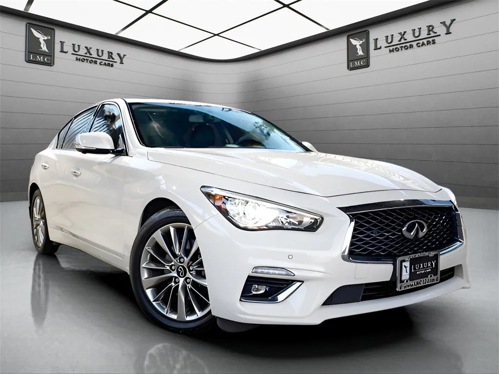 White 2023 INFINITI Q50 LUXE for sale in Hillside, NJ