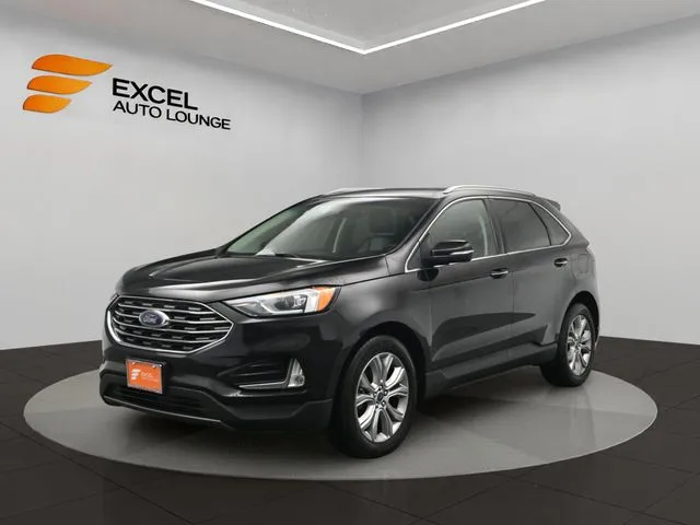 Black 2019 Ford Edge Titanium for sale in Hightstown, NJ