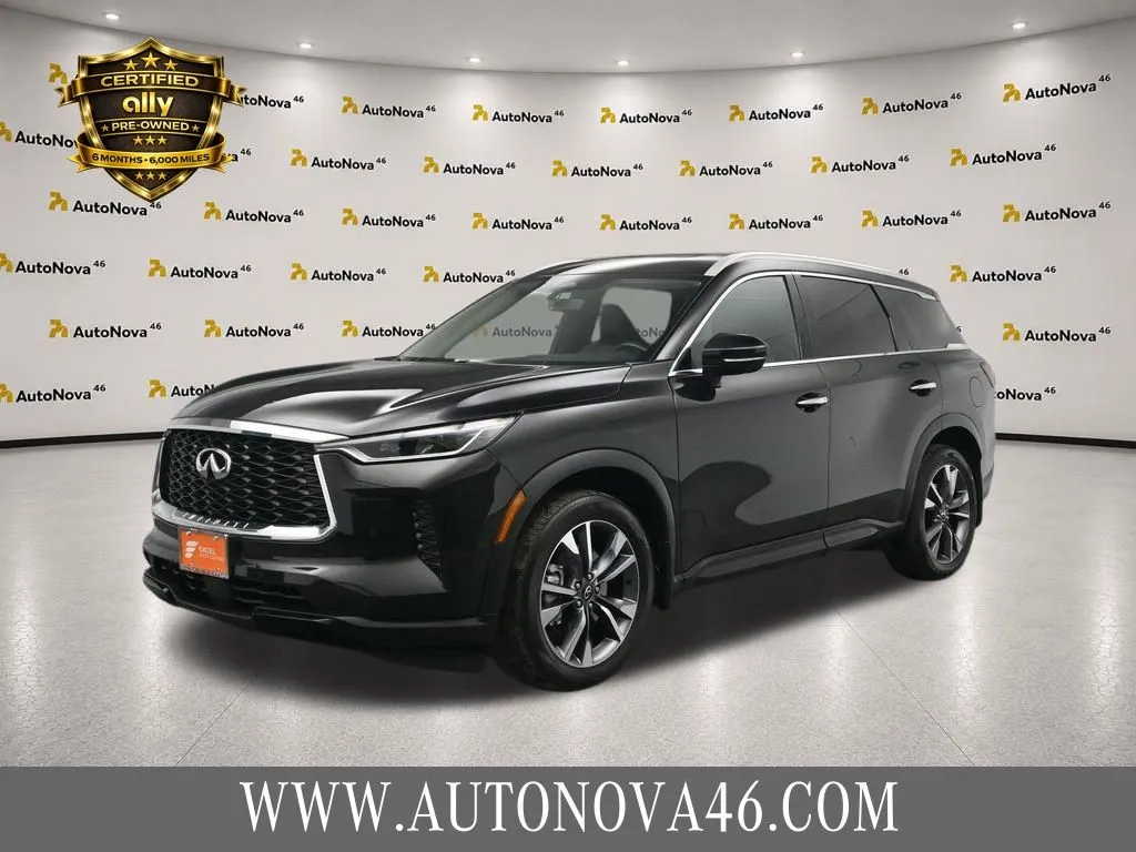 Black 2023 INFINITI QX60 LUXE for sale in Hightstown, NJ