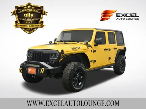 Yellow 2021 Jeep Wrangler Unlimited Willys for sale in Hightstown, NJ