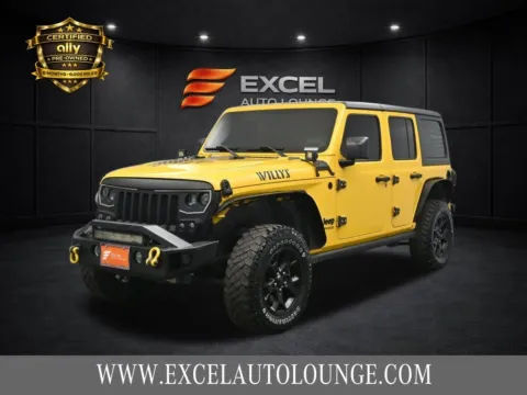 Yellow 2021 Jeep Wrangler Unlimited Willys for sale in Hightstown, NJ