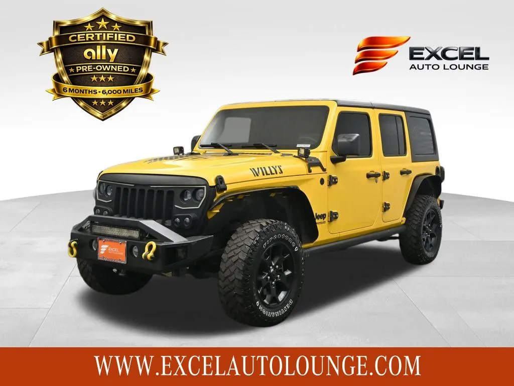 Yellow 2021 Jeep Wrangler Unlimited Willys for sale in Hightstown, NJ