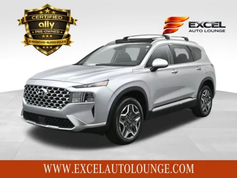 Silver 2022 Hyundai Santa Fe Hybrid SEL Premium for sale in Hightstown, NJ