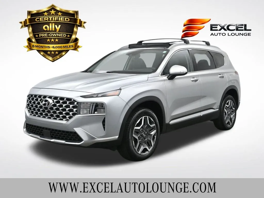Silver 2022 Hyundai Santa Fe Hybrid SEL Premium for sale in Hightstown, NJ