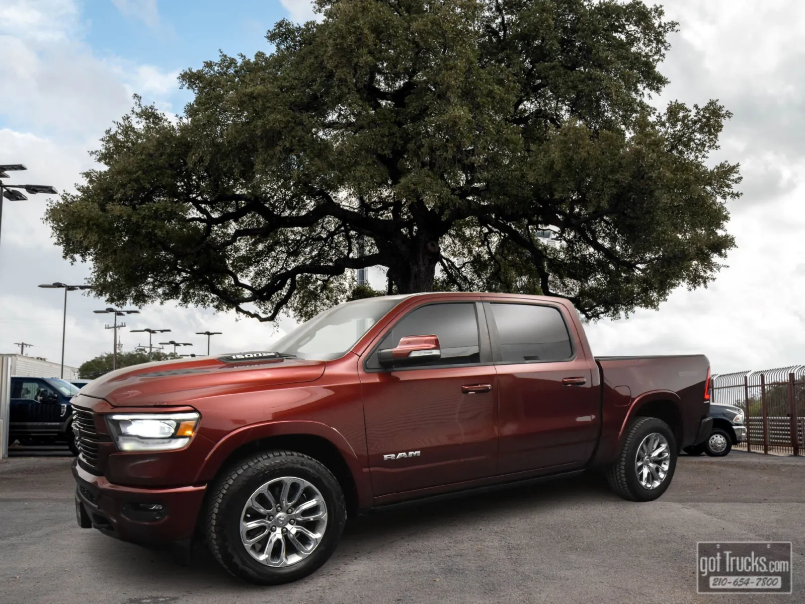 Red 2021 Ram 1500 Laramie for sale in San Antonio, TX