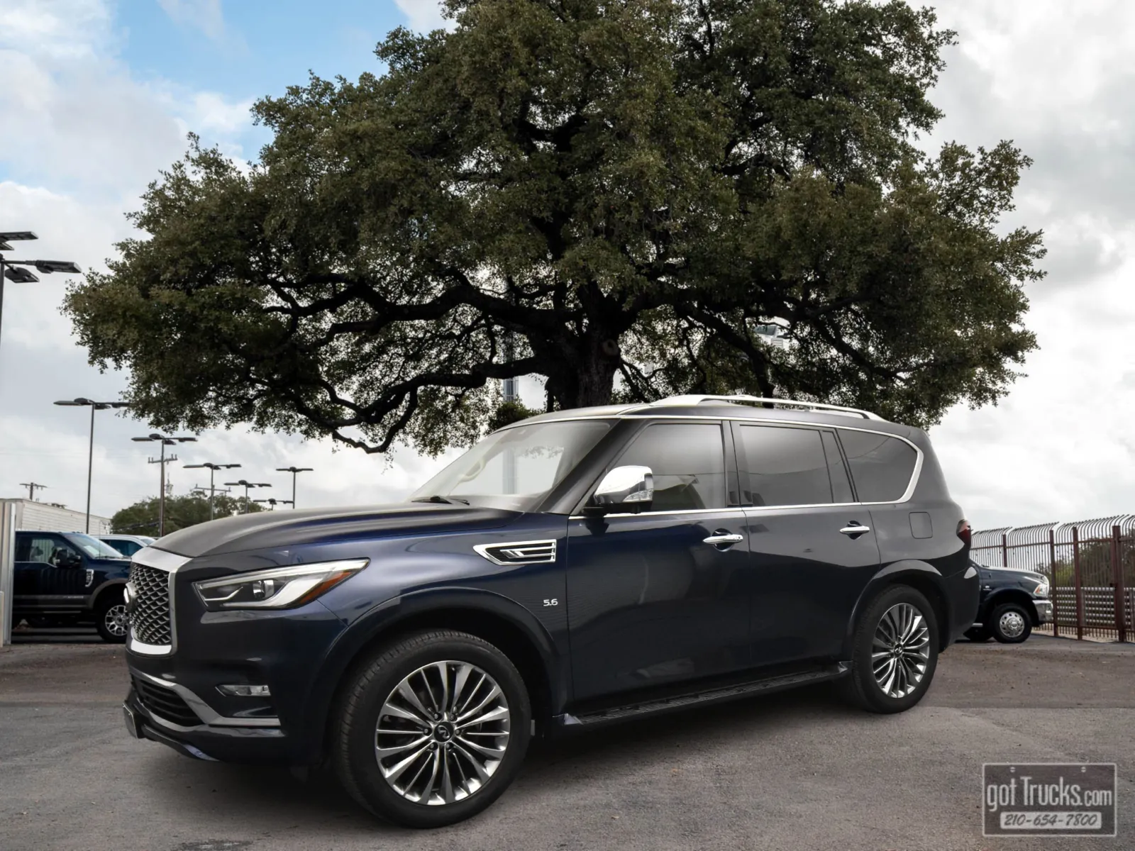 Blue 2019 INFINITI QX80 LUXE for sale in San Antonio, TX