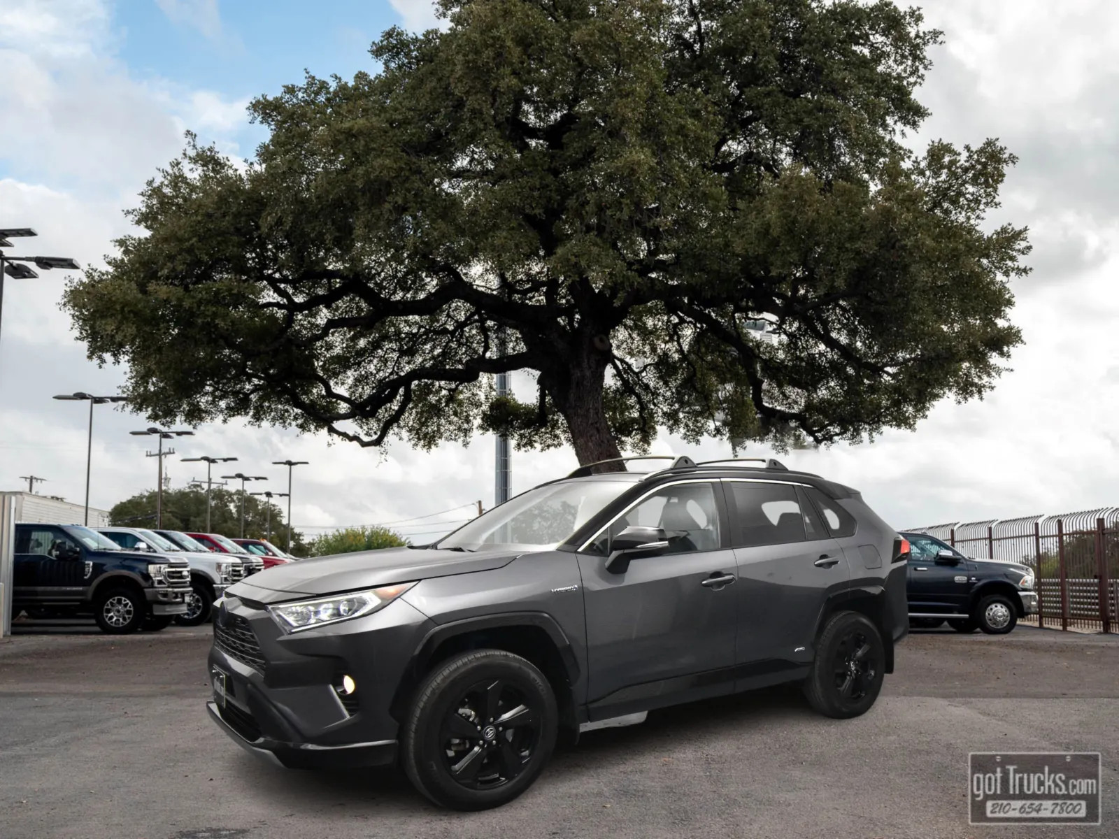 Gray 2021 Toyota RAV4 Hybrid XSE for sale in San Antonio, TX