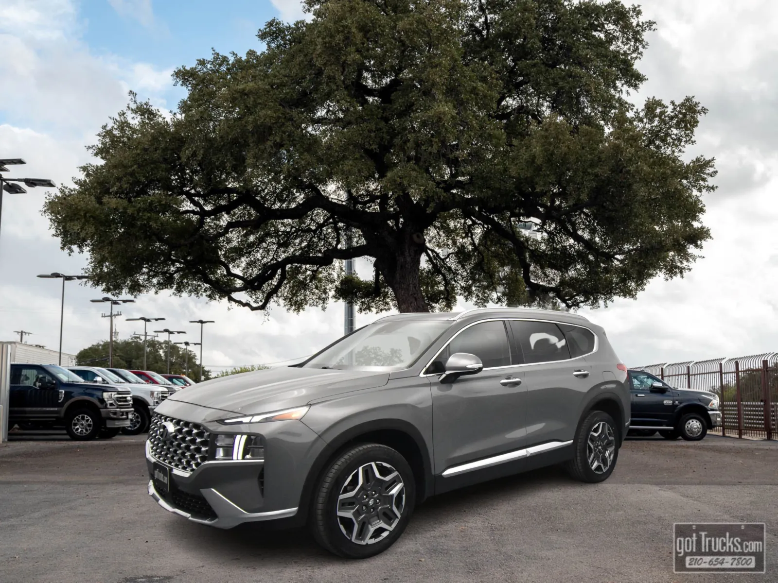 Gray 2023 Hyundai Santa Fe Hybrid SEL Premium for sale in San Antonio, TX