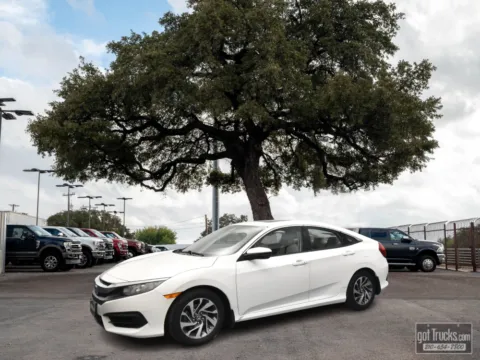 White 2016 Honda Civic Sedan EX for sale in San Antonio, TX