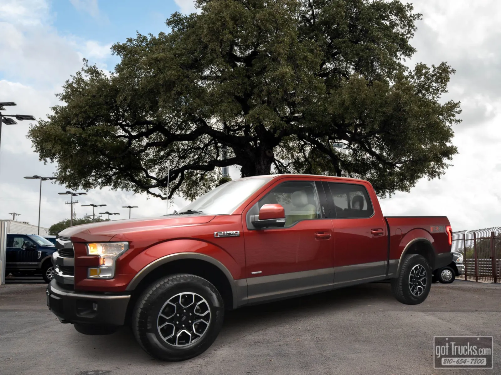 Red 2015 Ford F-150 Lariat for sale in San Antonio, TX