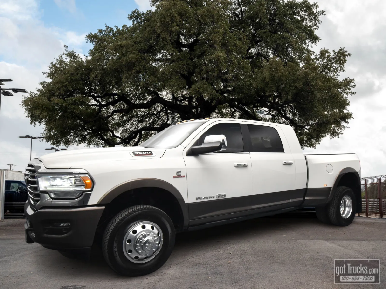 White 2021 Ram 3500 Longhorn for sale in San Antonio, TX