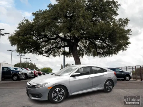 Silver 2017 Honda Civic Sedan EX-L for sale in San Antonio, TX