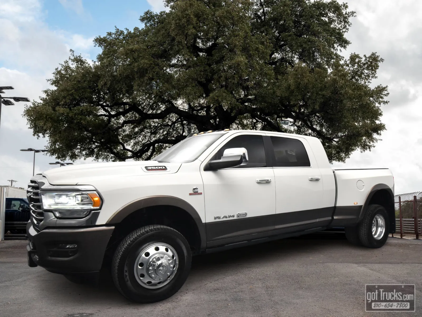 White 2021 Ram 3500 Longhorn for sale in San Antonio, TX