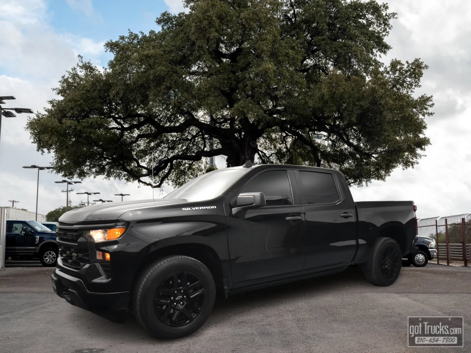 Black 2023 Chevrolet Silverado 1500 Custom for sale in San Antonio, TX