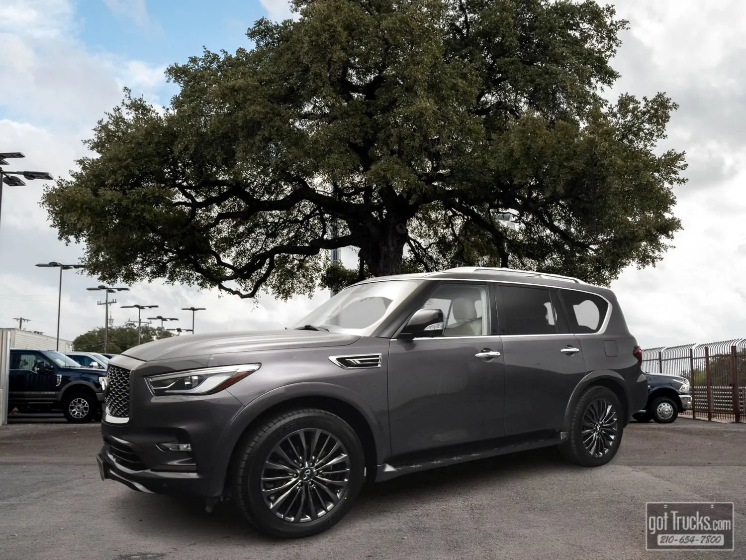 Gray 2022 INFINITI QX80 PREMIUM SELECT for sale in San Antonio, TX