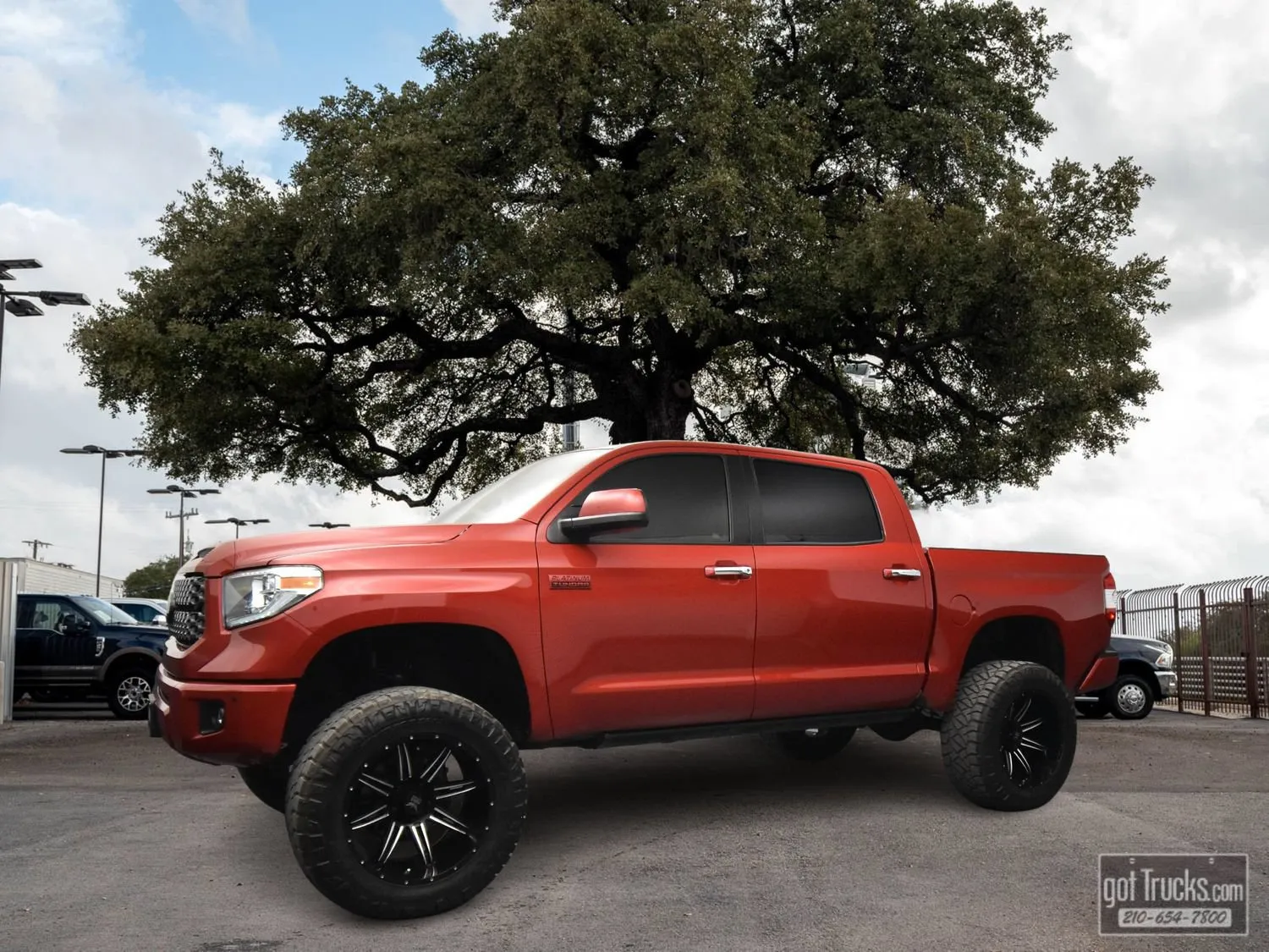 Red 2020 Toyota Tundra Platinum for sale in San Antonio, TX