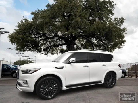 White 2022 INFINITI QX80 SENSORY for sale in San Antonio, TX