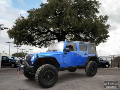 Blue 2015 Jeep Wrangler Unlimited Rubicon for sale in San Antonio, TX