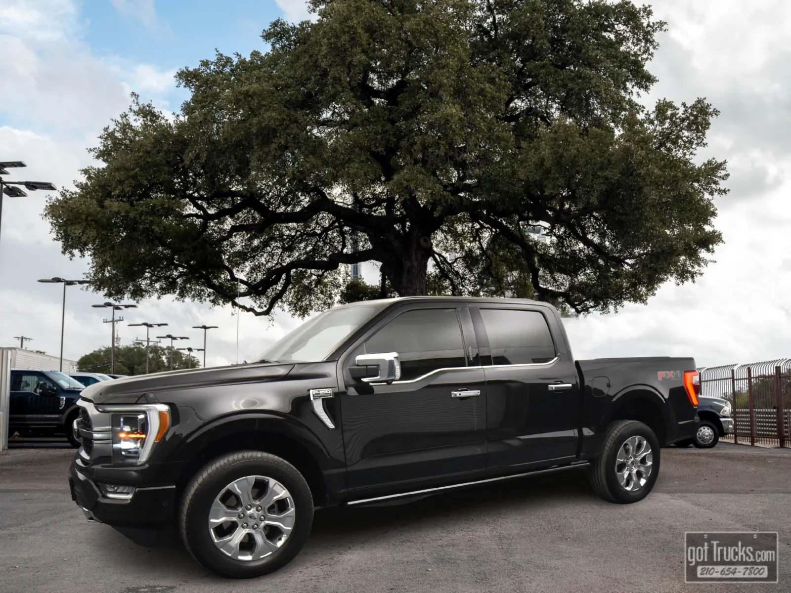Black 2021 Ford F-150 Platinum for sale in San Antonio, TX