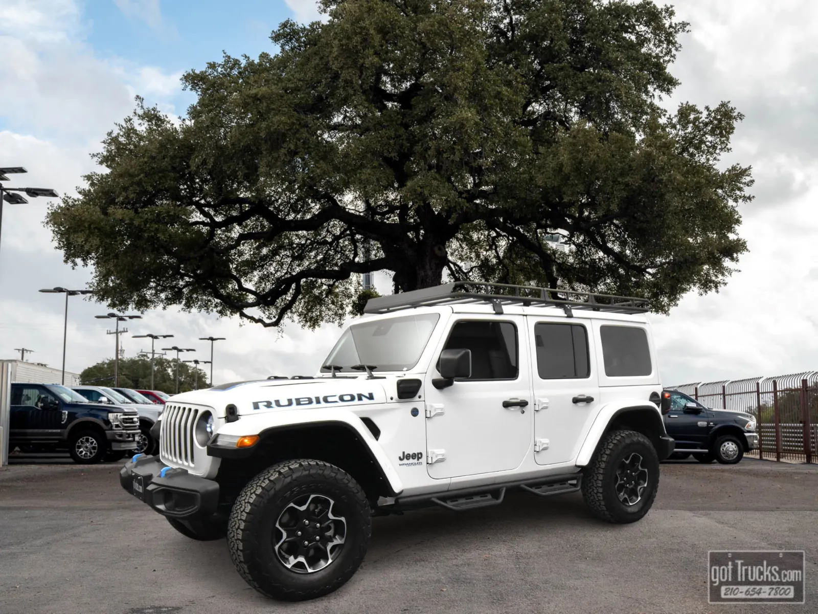 White 2021 Jeep Wrangler 4xe Unlimited Rubicon for sale in San Antonio, TX