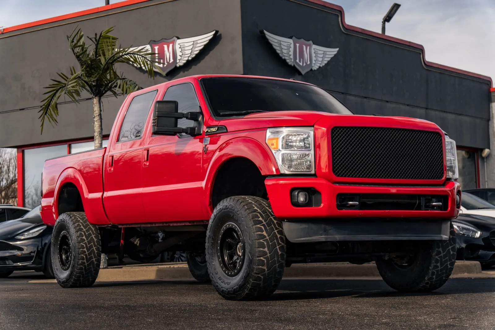 Red 2014 Ford Super Duty F-250 SRW Lariat for sale in Evansville, IN