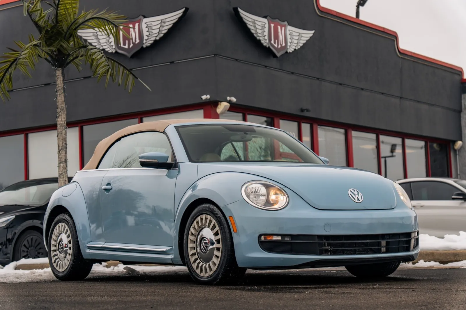 Blue 2015 Volkswagen Beetle Convertible 1.8T w/Tech for sale in Evansville, IN
