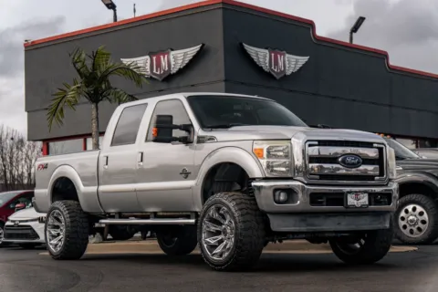 Silver 2015 Ford Super Duty F-250 SRW Lariat for sale in Evansville, IN