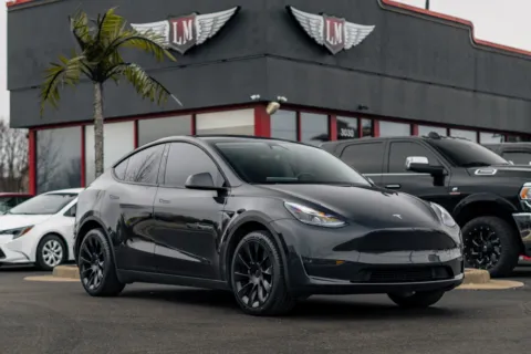 Gray 2024 Tesla Model Y Long Range for sale in Evansville, IN