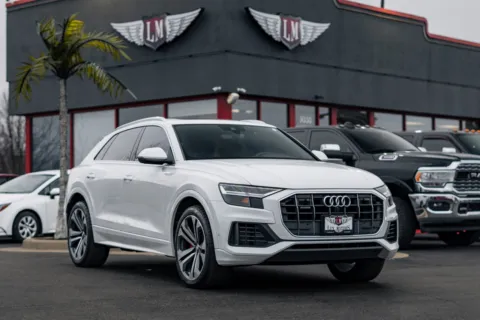 White 2019 Audi Q8 Premium Plus for sale in Evansville, IN