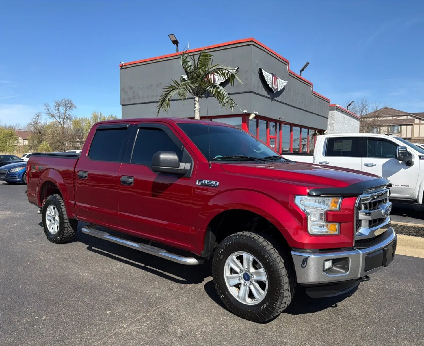 Red 2015 Ford F-150 XLT for sale in Evansville, IN