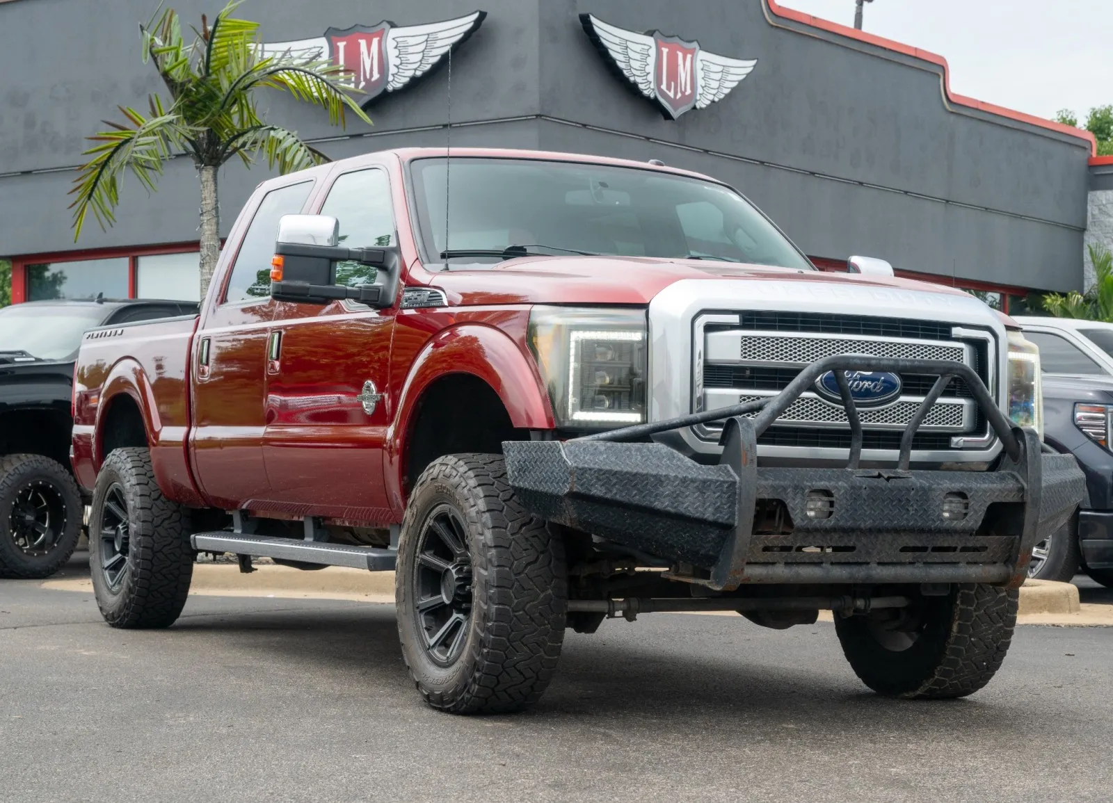 Red 2015 Ford Super Duty F-350 SRW Platinum for sale in Evansville, IN