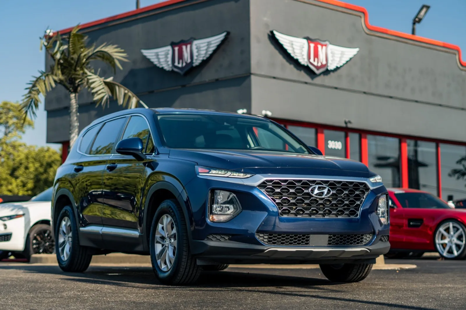 Blue 2020 Hyundai Santa Fe SE for sale in Evansville, IN