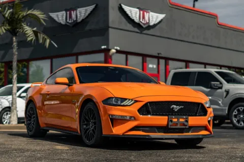Orange 2021 Ford Mustang GT for sale in Evansville, IN