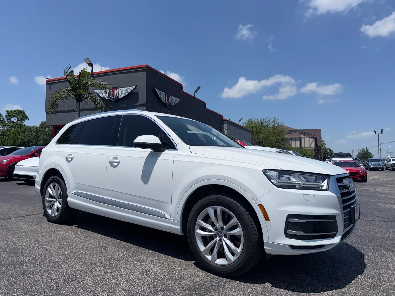 White 2019 Audi Q7 Premium Plus for sale in Evansville, IN