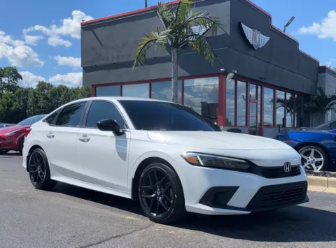 White 2022 Honda Civic Sedan Sport for sale in Evansville, IN
