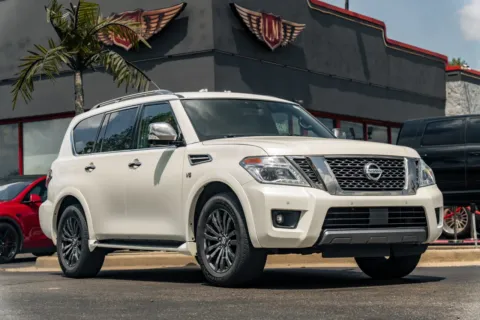 White 2019 Nissan Armada Platinum for sale in Evansville, IN