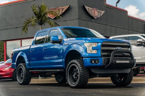 Blue 2015 Ford F-150 Lariat for sale in Evansville, IN
