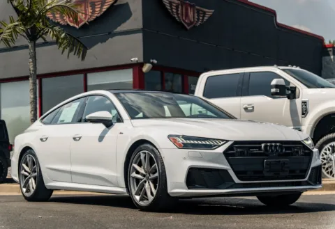 White 2022 Audi A7 Premium Plus for sale in Evansville, IN