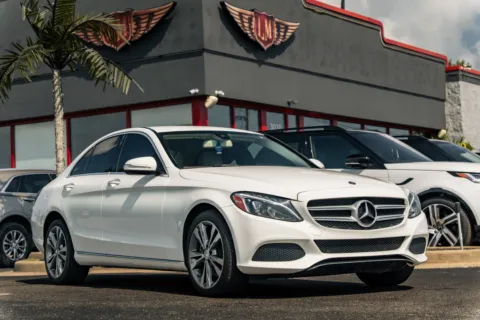 White 2015 Mercedes-Benz C-Class C 300 Sport for sale in Evansville, IN