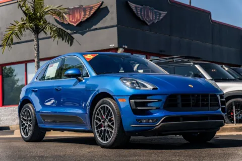 Blue 2017 Porsche Macan Turbo for sale in Evansville, IN