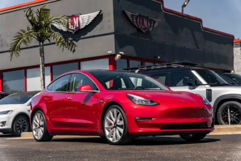 Red 2018 Tesla Model 3 Performance for sale in Evansville, IN