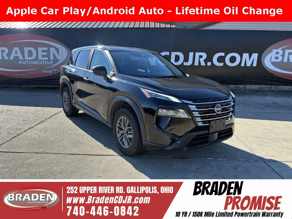 Black 2024 Nissan Rogue S for sale in Gallipolis, OH