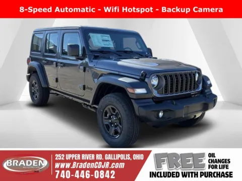 Gray 2026 Jeep Wrangler Sport for sale in Gallipolis, OH