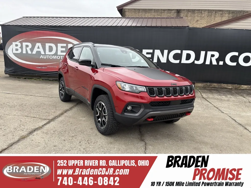Red 2026 Jeep Compass Trailhawk for sale in Gallipolis, OH