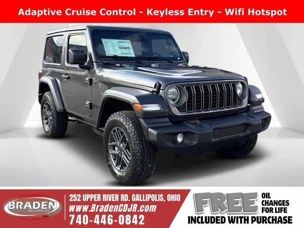 Gray 2026 Jeep Wrangler Sport S for sale in Gallipolis, OH
