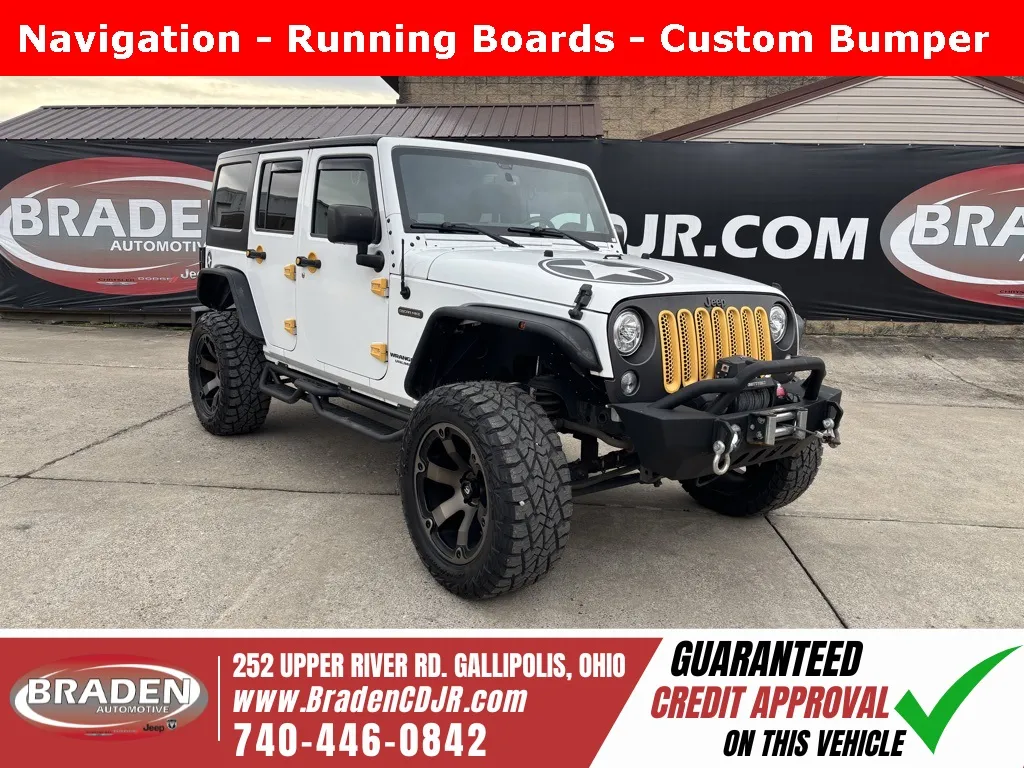 White 2017 Jeep Wrangler Unlimited Freedom Edition for sale in Gallipolis, OH
